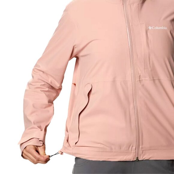 Columbia Women's Omni-Tech Ampli-Dry Shell Jacket, Faux Pink, Medium - Picture 8 of 11